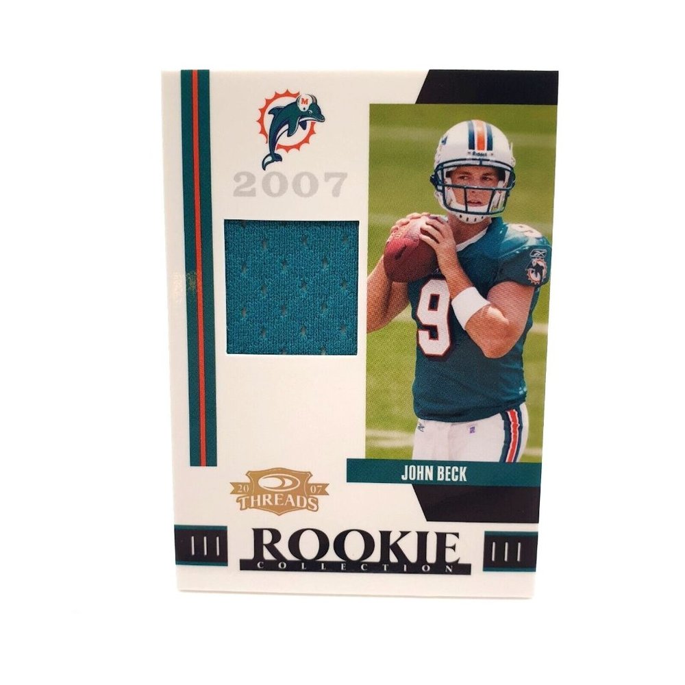 2007 Donruss Threads Collection Materials 255/500 John Beck #RCM-21 Rookie RC
